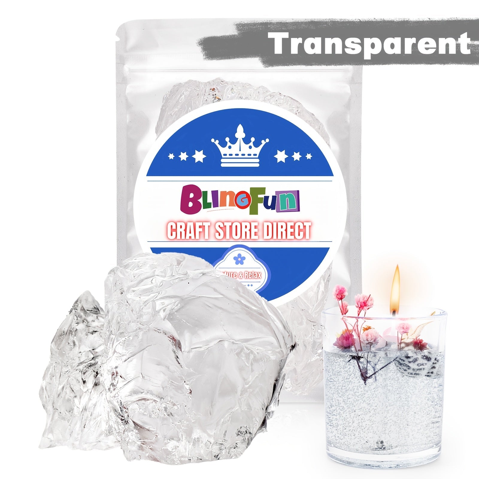 Translucent Low-Melt Jelly Wax for DIY Candles & Crafts - PureShop