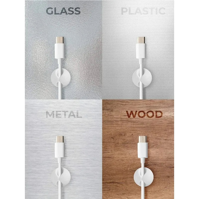 Cable Organizer Set: Clip, Tidy, Wind, Holder, Clasp - PureShop