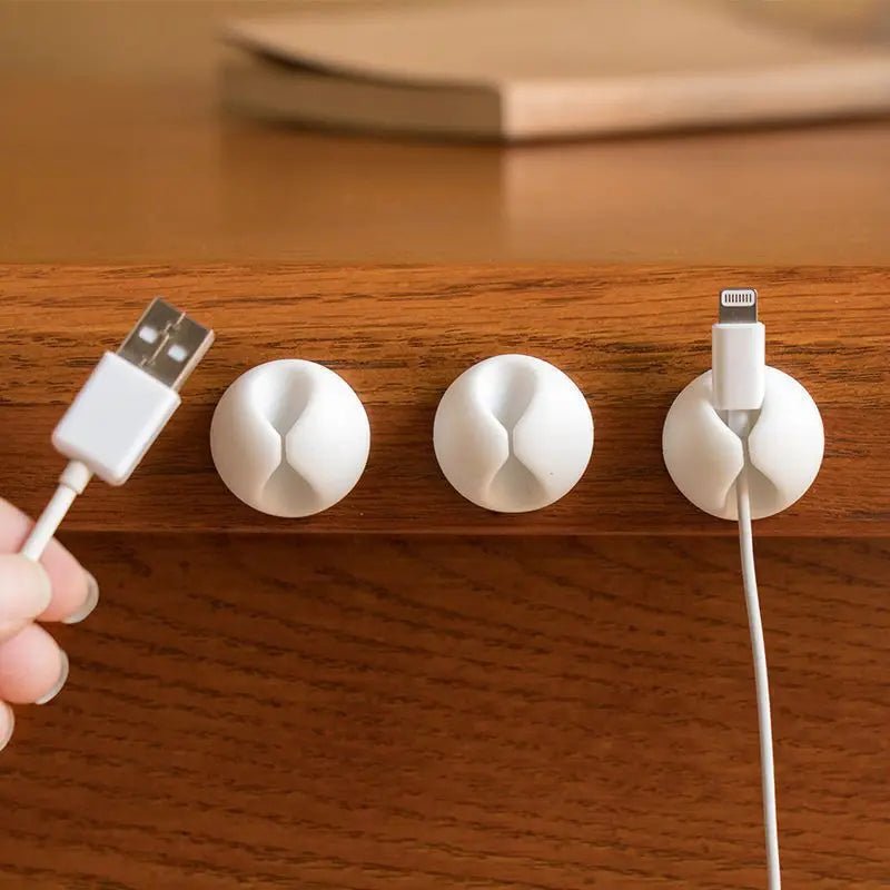 Cable Organizer Set: Clip, Tidy, Wind, Holder, Clasp - PureShop