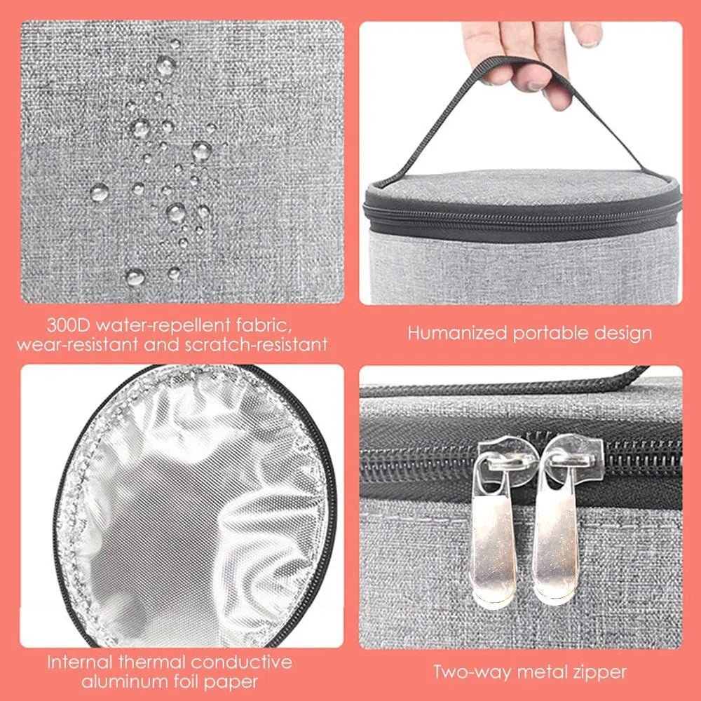 Car Baby Bottle Warmer Portable Newborn Milk Heater Thermostat Bag Smart Display Large Capacity Feeding Warmer Bags - PureShop