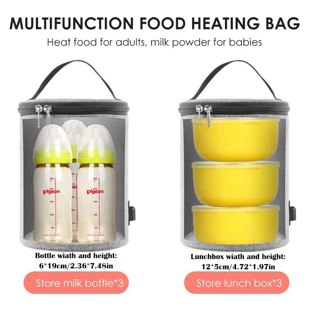 Car Baby Bottle Warmer Portable Newborn Milk Heater Thermostat Bag Smart Display Large Capacity Feeding Warmer Bags - PureShop