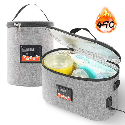 Car Baby Bottle Warmer Portable Newborn Milk Heater Thermostat Bag Smart Display Large Capacity Feeding Warmer Bags - PureShop