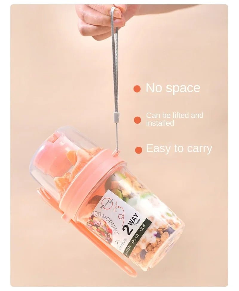 Portable Breakfast Salad Cup Set with Utensils - PureShop
