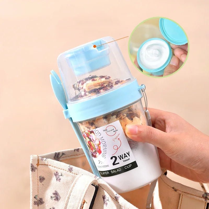 Portable Breakfast Salad Cup Set with Utensils - PureShop