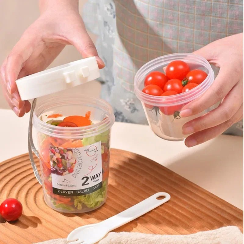Portable Breakfast Salad Cup Set with Utensils - PureShop
