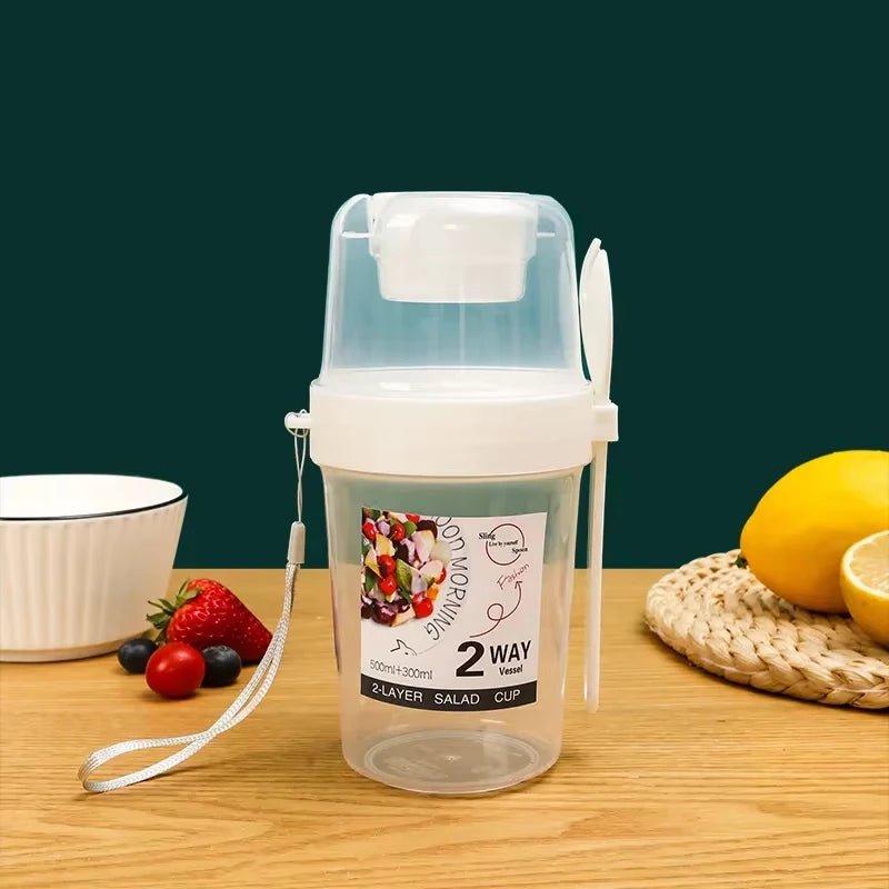 Portable Breakfast Salad Cup Set with Utensils - PureShop