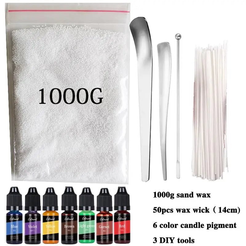 Handmade Sand Candle DIY Kit with Pigment, Wick, - PureShop