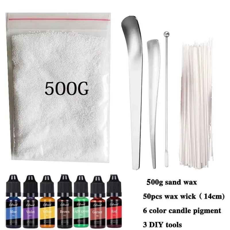 Handmade Sand Candle DIY Kit with Pigment, Wick, - PureShop