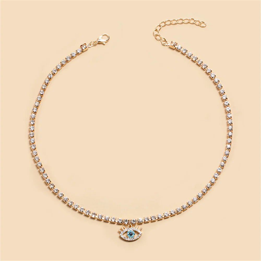 Crystal Eye Pendant Necklace for Elegant Style - PureShop