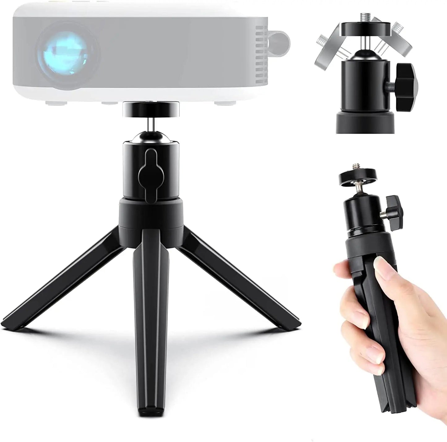 Folding Projector Stand with Lazy Phone Holder - PureShop