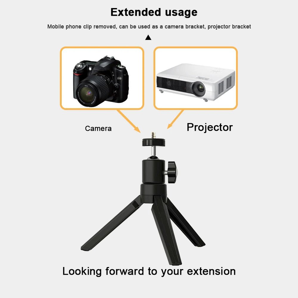Folding Projector Stand with Lazy Phone Holder - PureShop