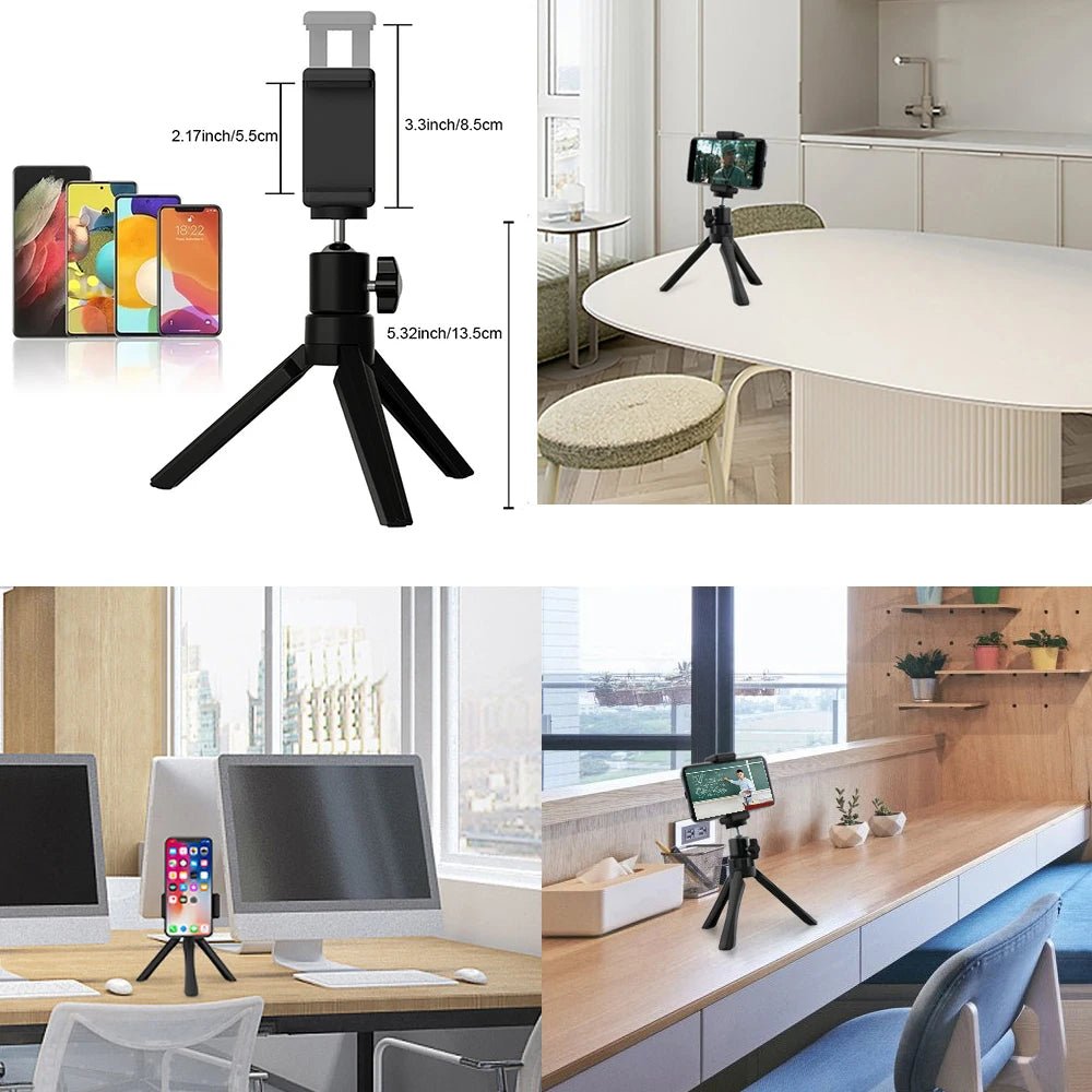 Folding Projector Stand with Lazy Phone Holder - PureShop