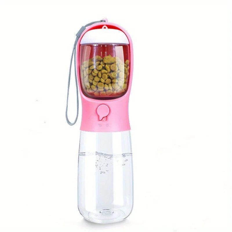 Portable Dog Cat Water Bottle with Food Container - PureShop