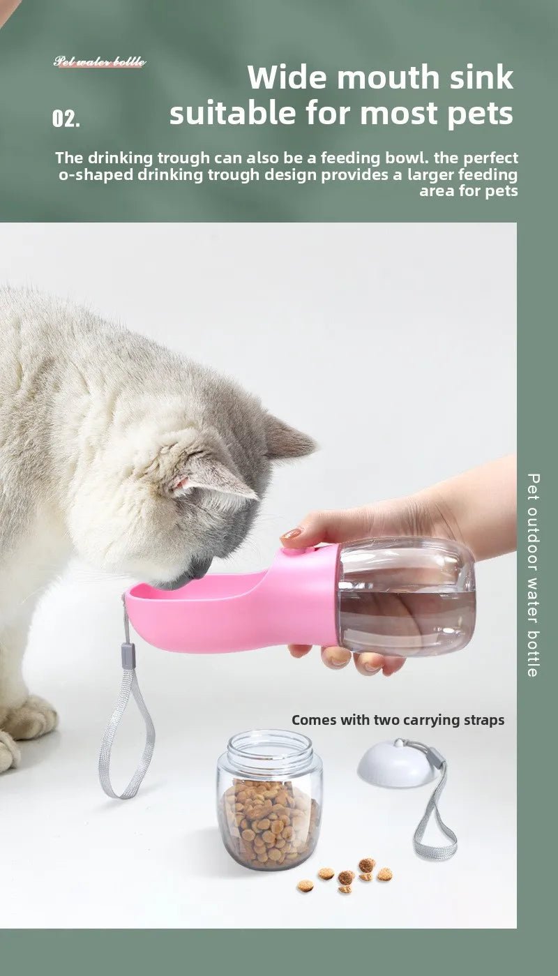 Leakproof Dog Water Bottle & Food Feeder Bowls Set for Outdoor Travel - PureShop