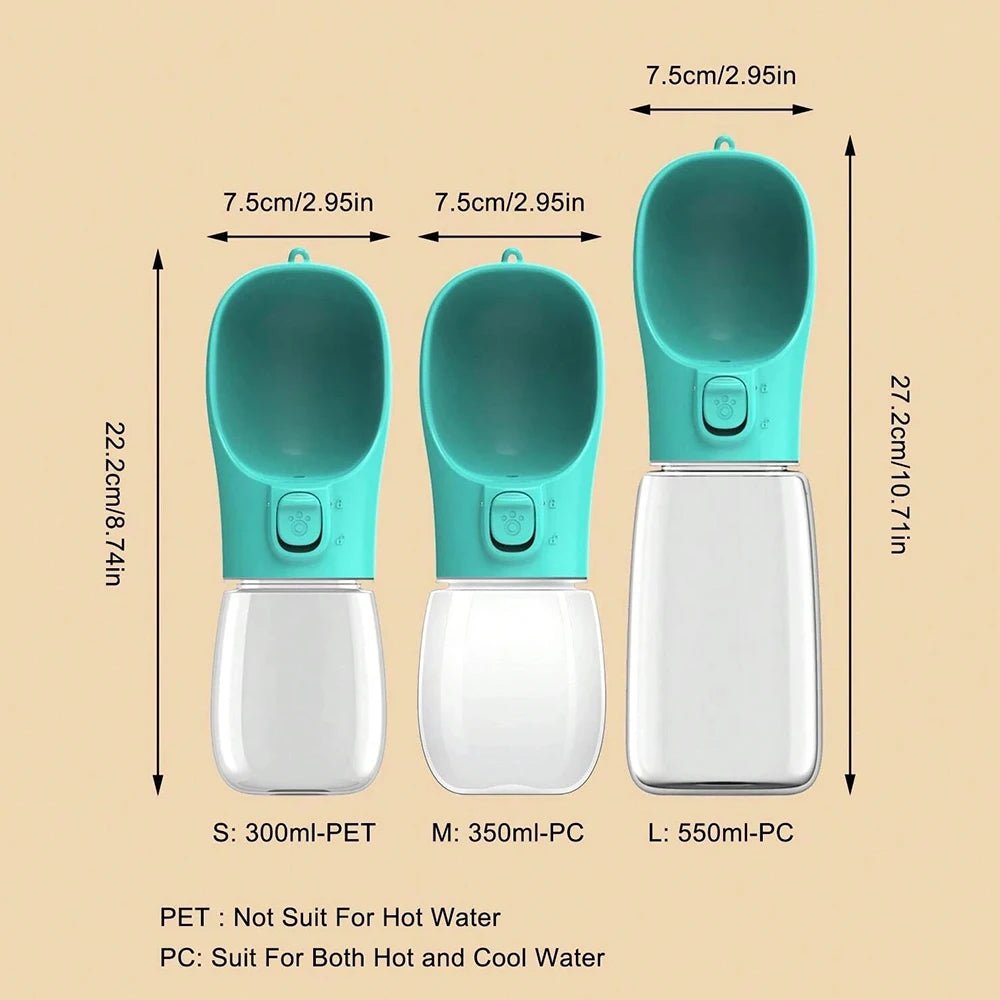 Leak-Proof Dog Water Bottle for Outdoor Travel - PureShop