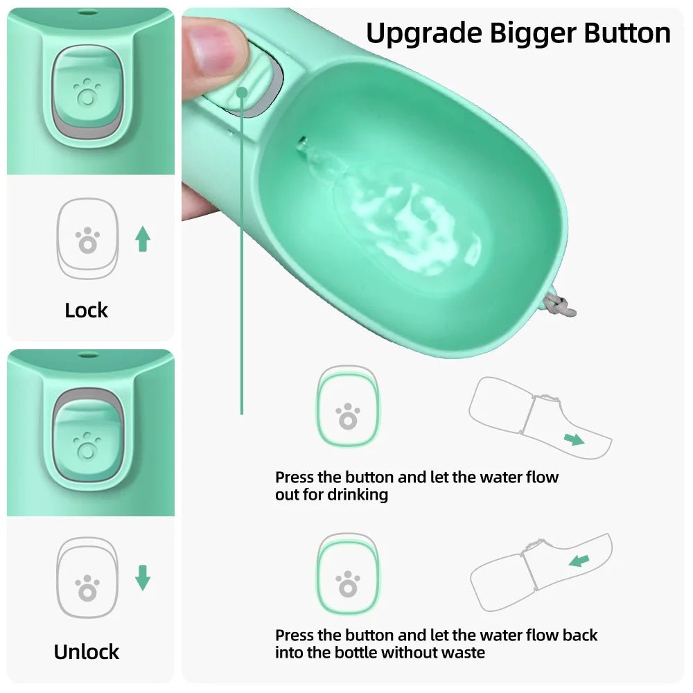 Leak-Proof Dog Water Bottle for Outdoor Travel - PureShop
