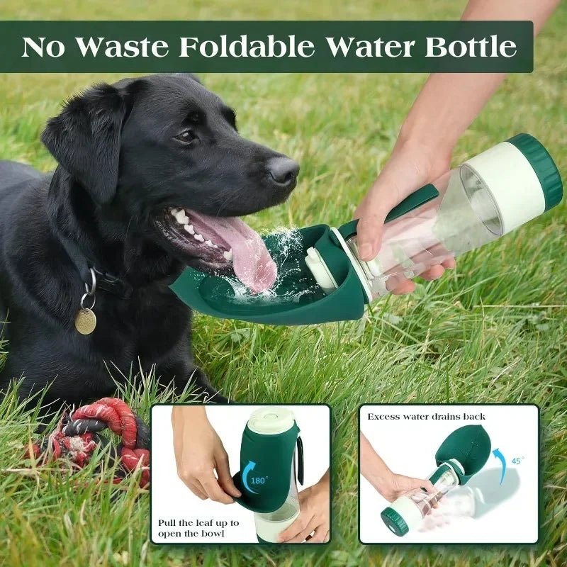 Dog Water Bottle Portable Dog Cat Puppy Pet Water Dispenser Feeder with Drinking Cup and Food Container Leak Proof for Outdoor - PureShop
