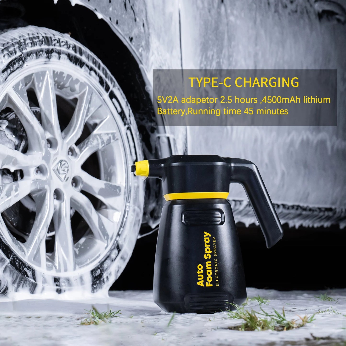 Electric Foam Sprayer Battery Powered for Car Wash FoamCannon - PureShop