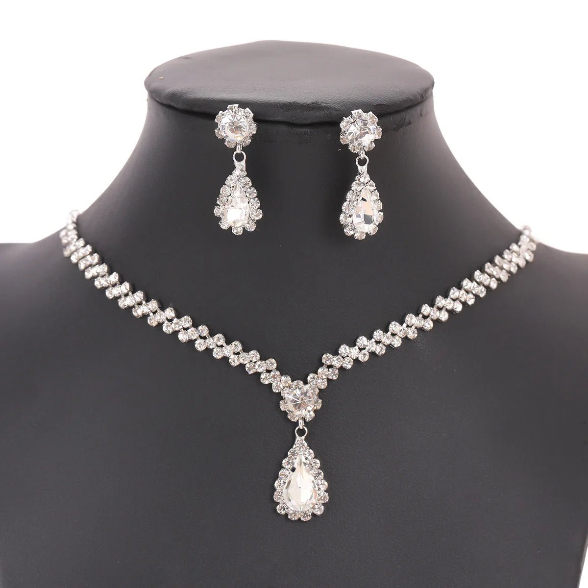 Elegant Necklace Earrings Duo - PureShop