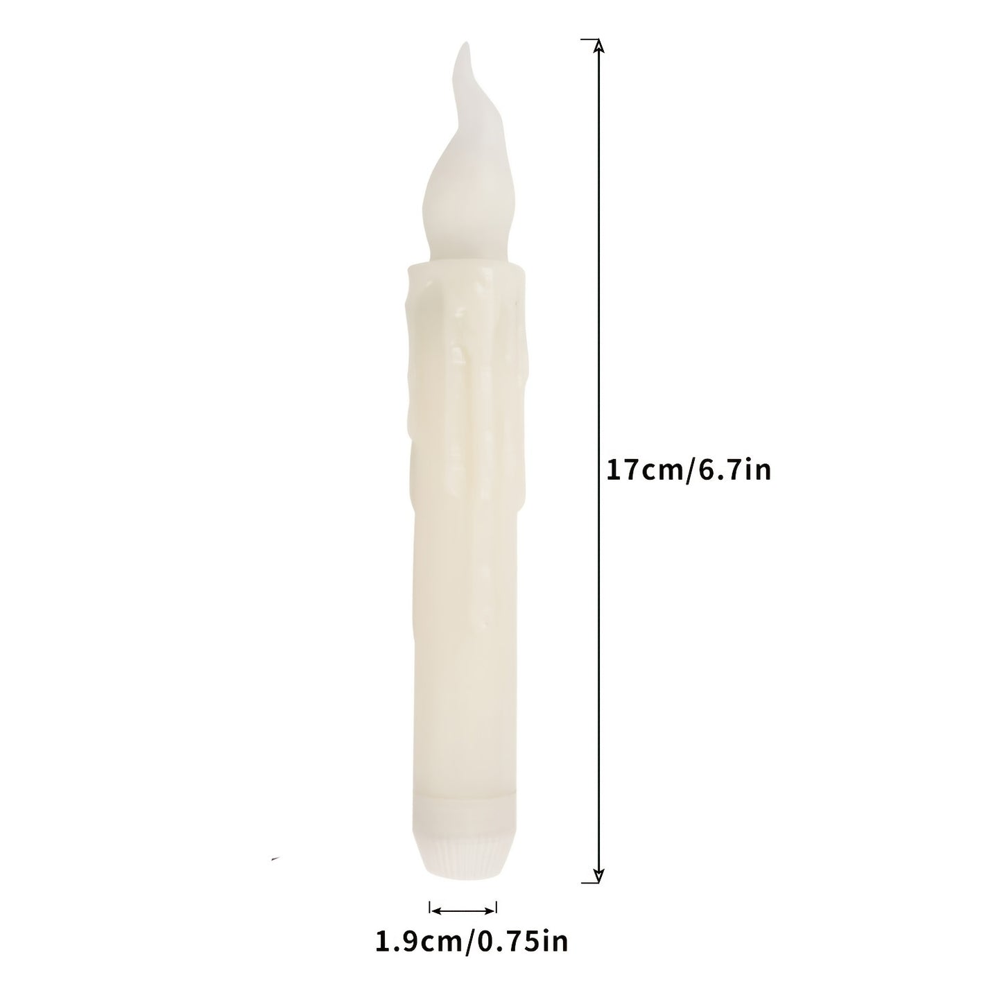 12pcs Floating Candles, Harry Wand-Inspired Remote-Controlled LED Lights, Plastic Taper Candles For Proposals, Birthdays, Party Ceiling Decor, Halloween-Themed Room Ambiance