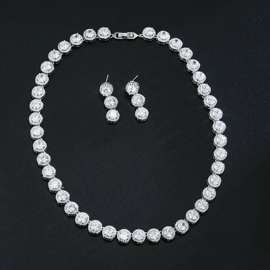 Fashionable Necklace & Earring Set - PureShop