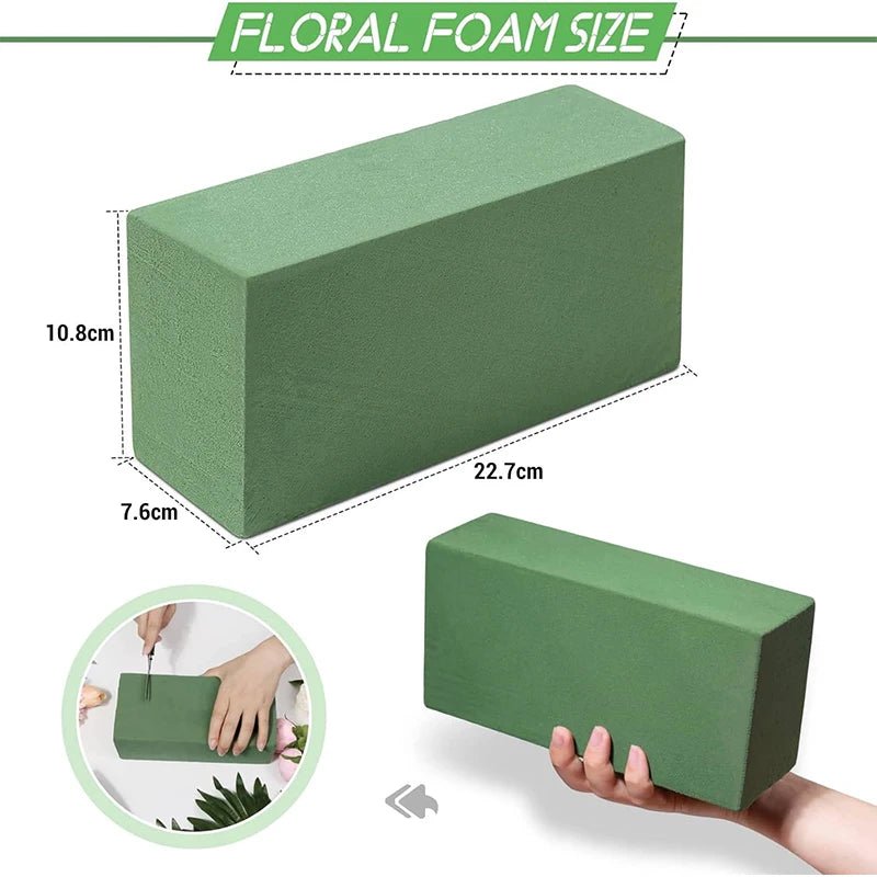 Green Foam Blocks for DIY Flower Arrangements & Crafts - PureShop