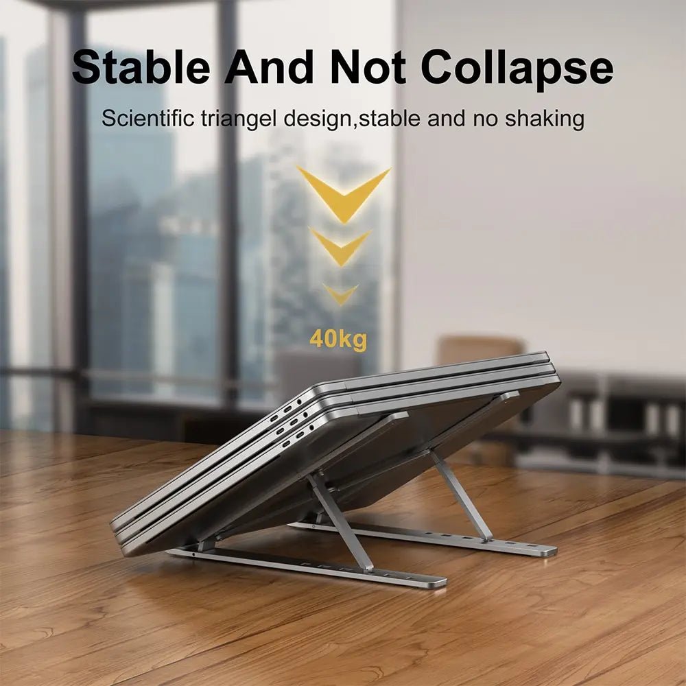 Foldable Aluminum Laptop Stand for MacBook Air Pro PC - PureShop