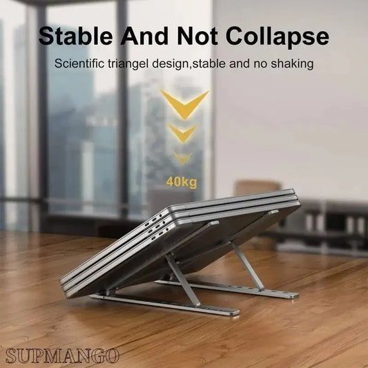 Foldable Aluminum Laptop Stand for MacBook Air Pro PC - PureShop