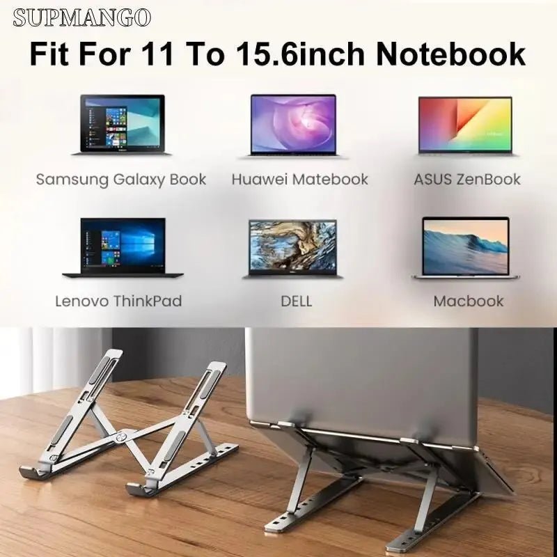 Foldable Aluminum Laptop Stand for MacBook Air Pro PC - PureShop