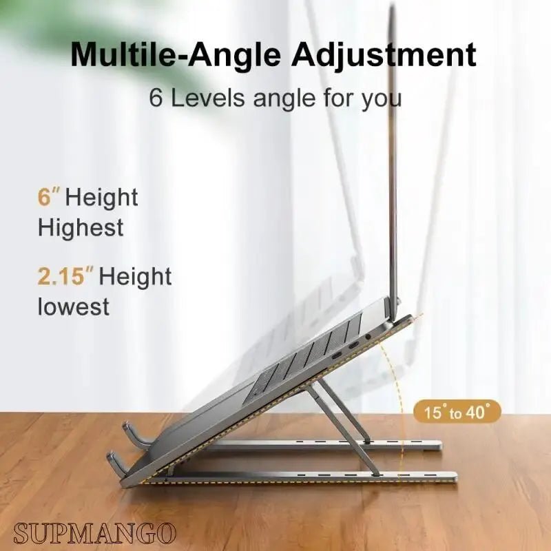 Foldable Aluminum Laptop Stand for MacBook Air Pro PC - PureShop