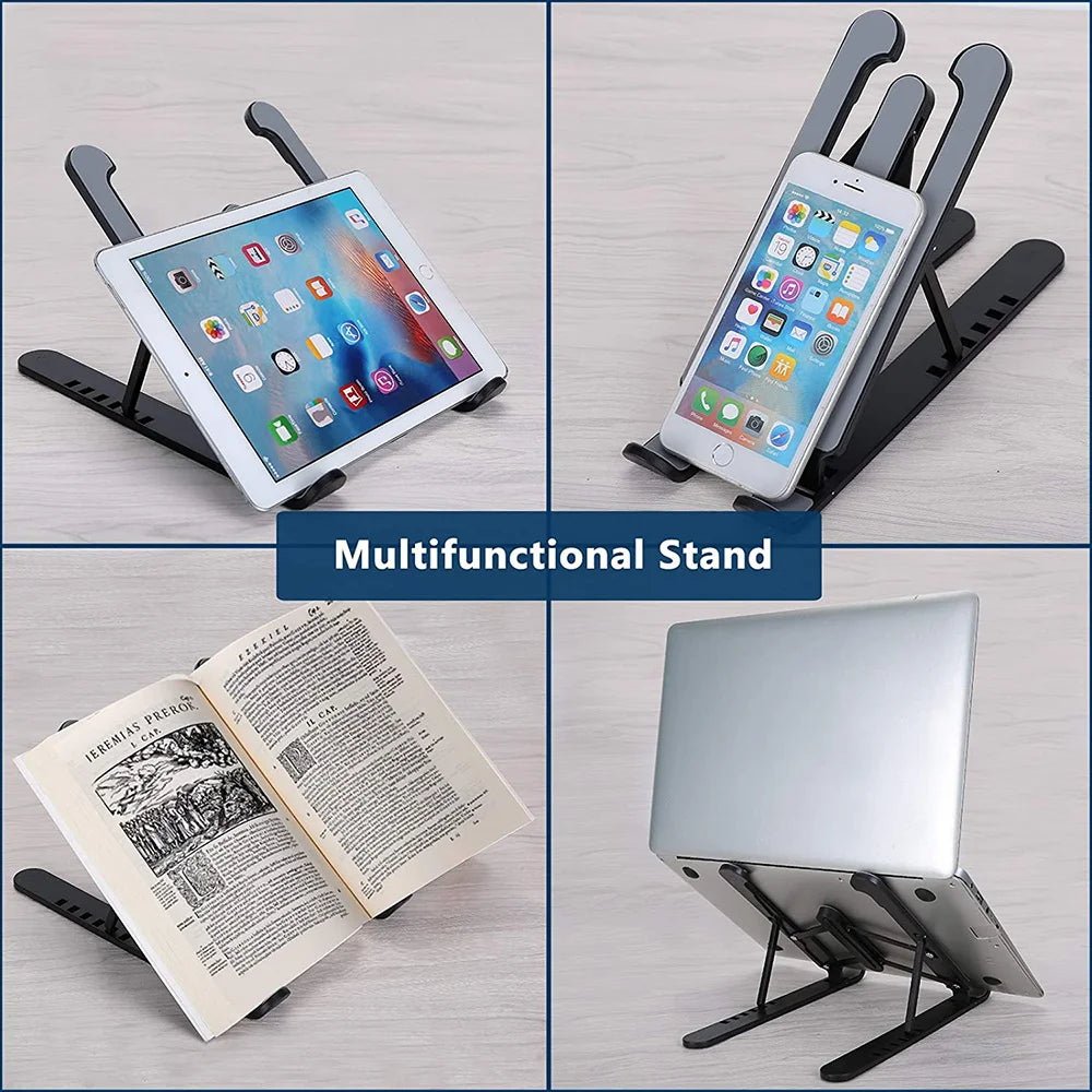 Foldable Laptop Stand Portable Notebook Support Base Holder Adjustable Riser Cooling Bracket for Laptop & Tablet Accessories - PureShop