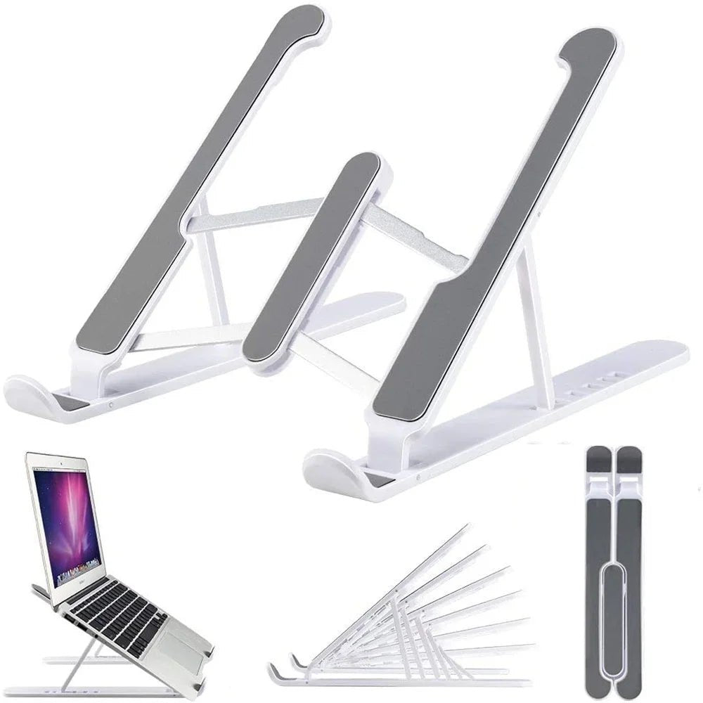 Foldable Laptop Stand Portable Notebook Support Base Holder Adjustable Riser Cooling Bracket for Laptop & Tablet Accessories - PureShop