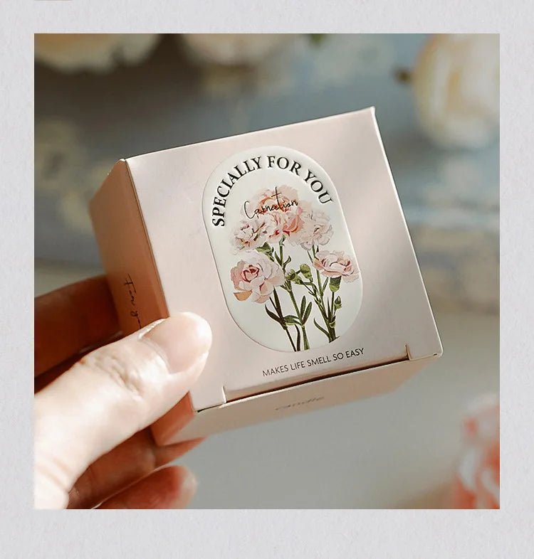 Handmade Carnation Candle Scented Candle Aromatherapy Soy Wax Candle Wedding Birthday Candles Party Home Decoration Photo Props - PureShop