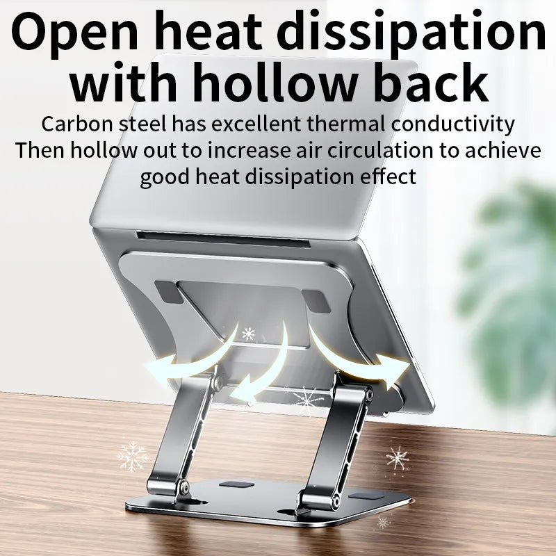 Adjustable Aluminum Laptop Stand Holder E-Brands Up to 17" Tablet Cooling Bracket - PureShop