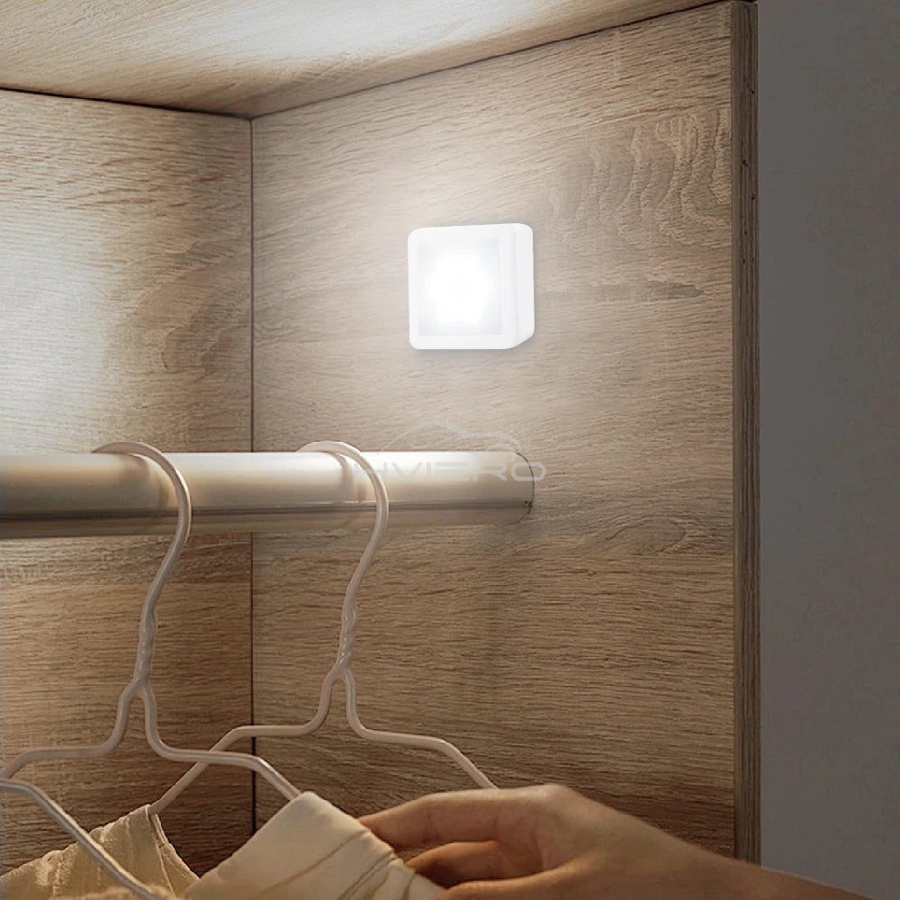 LED Night Light Smart Motion Sensor Battery USB Charging Operated Bedside Lamp Living Room Hallway Pathway Toilet Home Lighting - PureShop