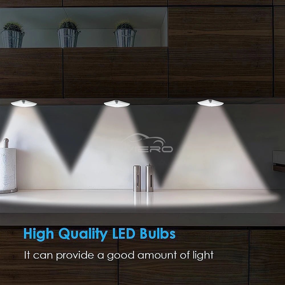 LED Night Light Smart Motion Sensor Battery USB Charging Operated Bedside Lamp Living Room Hallway Pathway Toilet Home Lighting - PureShop