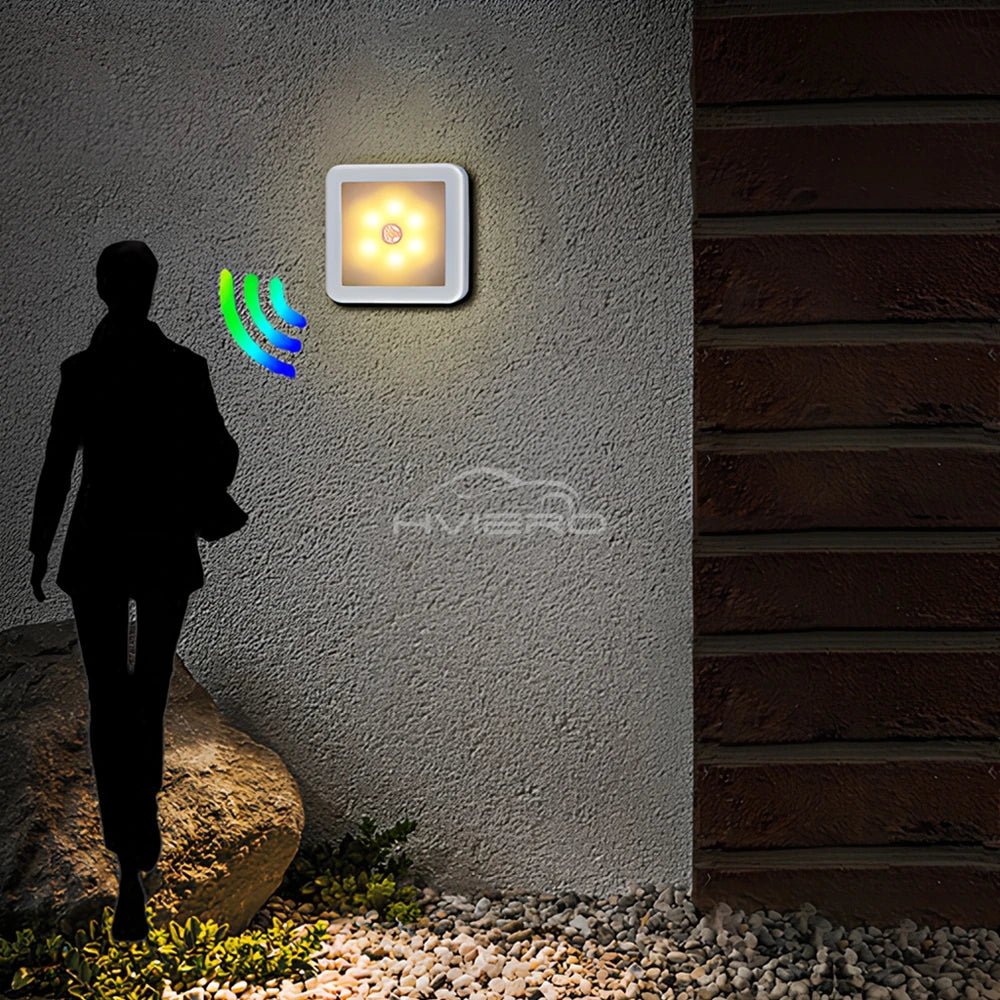 LED Night Light Smart Motion Sensor Battery USB Charging Operated Bedside Lamp Living Room Hallway Pathway Toilet Home Lighting - PureShop