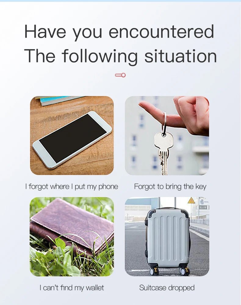 Mini GPS Locator AntiLost Alarm Wallet Keychain Smart Tag Bluetooth-Compatible Tracer Keychain Dog Pet Child Tracker Key Finder - PureShop