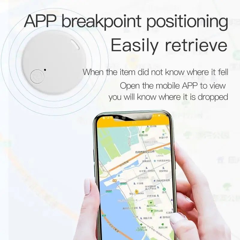 Mini GPS Locator AntiLost Alarm Wallet Keychain Smart Tag Bluetooth-Compatible Tracer Keychain Dog Pet Child Tracker Key Finder - PureShop