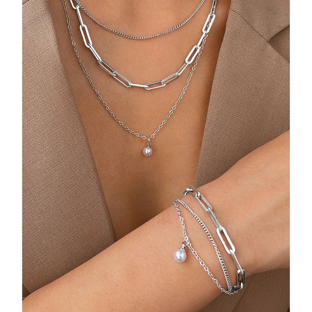 Modern Stainless Steel Jewelry Set - PureShop