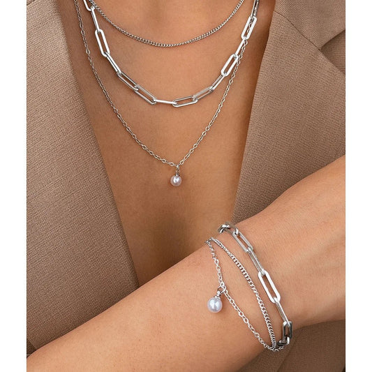 Modern Stainless Steel Jewelry Set - PureShop