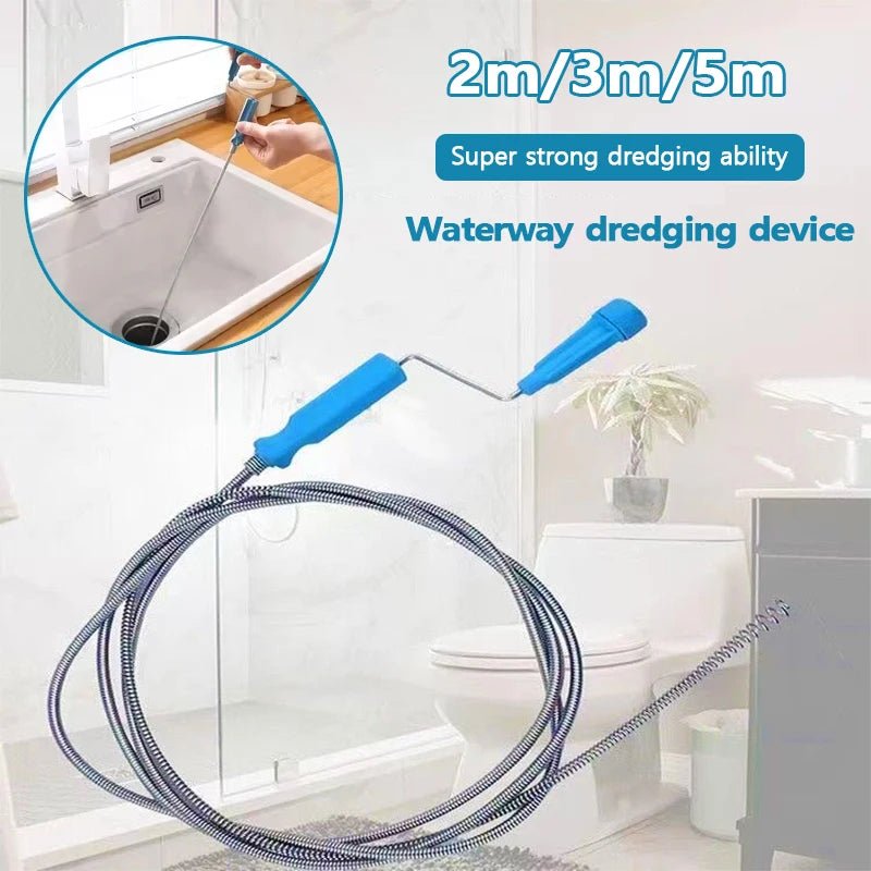 Flexible Metal Spring Drain Cleaner Tool Set - PureShop