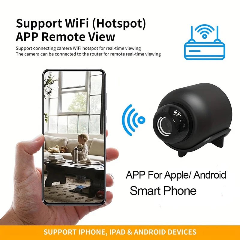 X5 Mini Camera 1080P Night Vision Lightweight WiFi Cam - PureShop