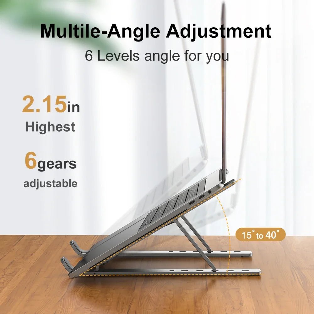 Foldable Aluminum Laptop Stand for Macbook Air Pro - PureShop