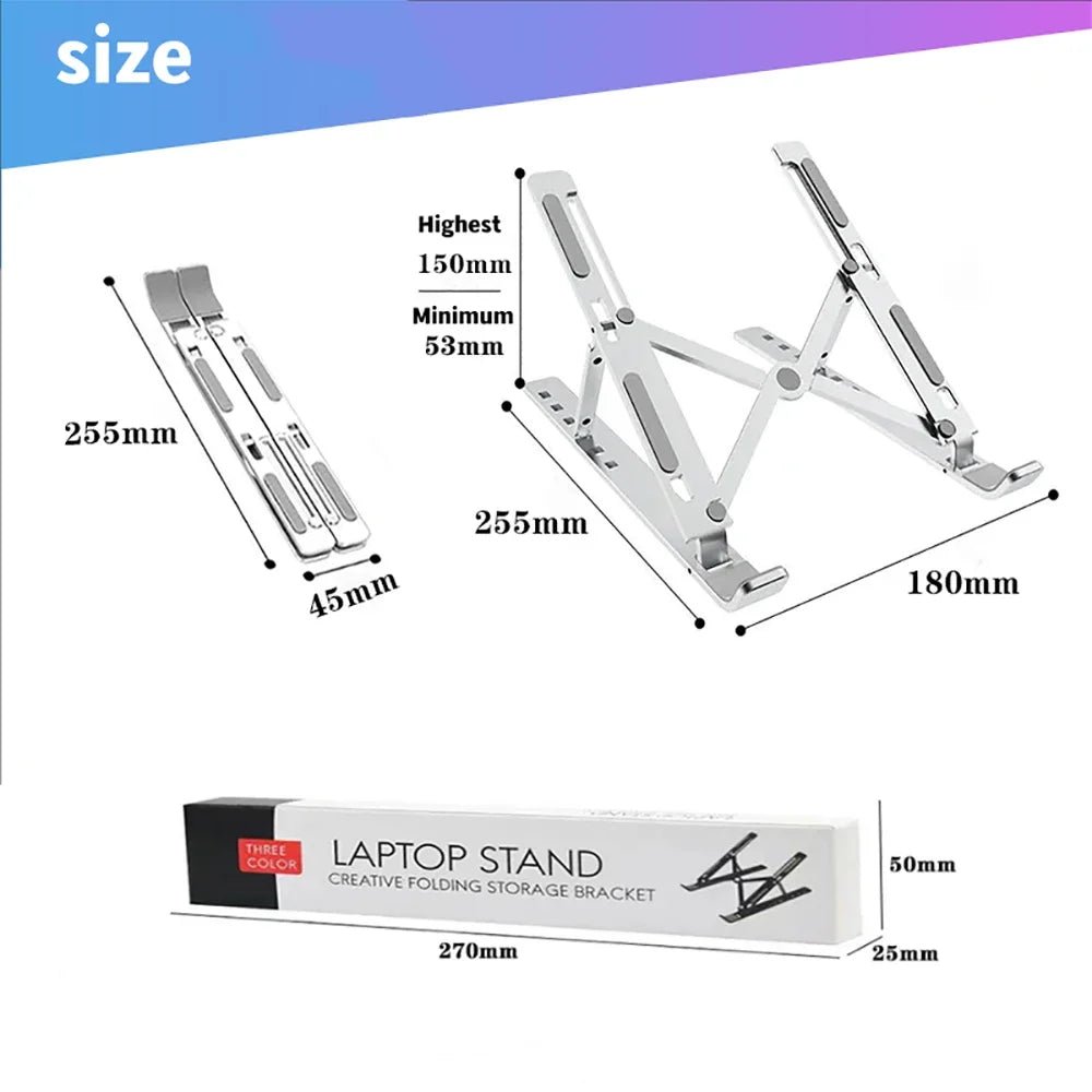 Foldable Aluminum Laptop Stand for Macbook Air Pro - PureShop