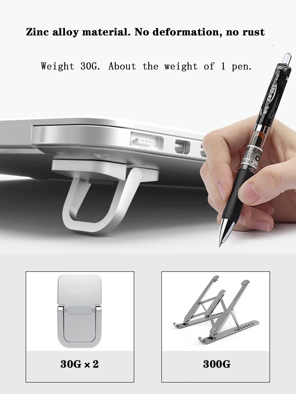Portable Aluminum Laptop Stand for MacBook Xiaomi Notebook - PureShop