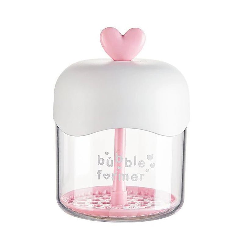 Portable Face Cleanser Shower Bath Shampoo Gel Foam Maker Bubble Press Foamer Device Cleansing Foaming Cup Make Up Removal Tool - PureShop