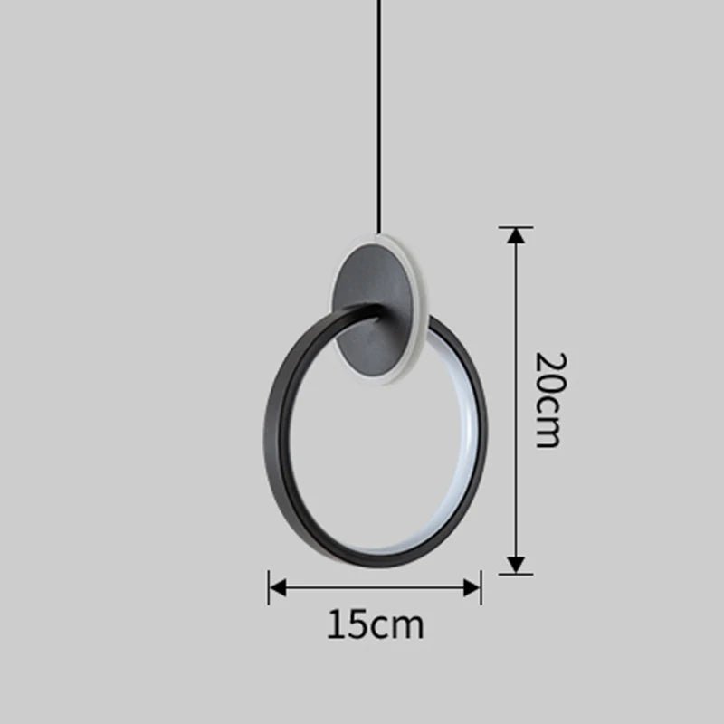 Room Decor Ring Lustres Lamparas Colgantes Para Techo Chandeliers Luminaria Suspension Pendant Lights Lamps Luminaire Suspendu - PureShop