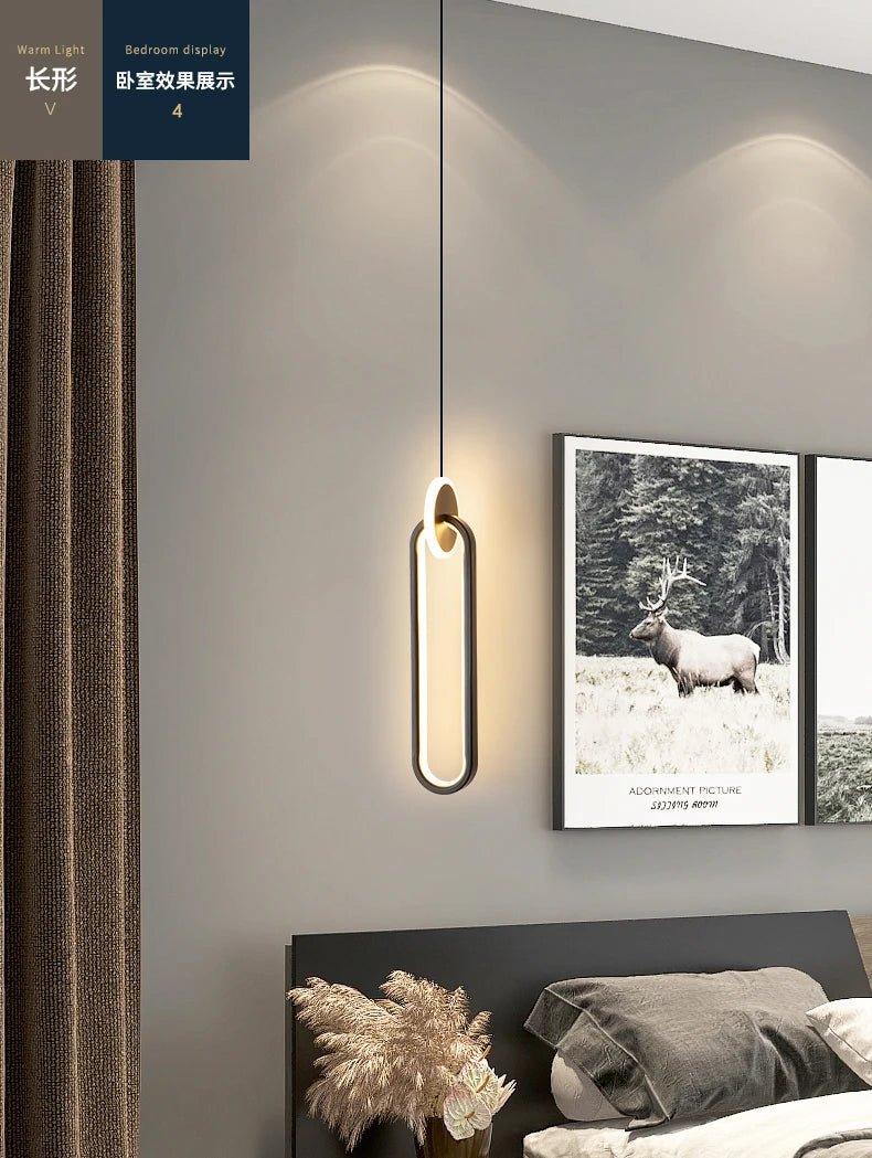 Room Decor Ring Lustres Lamparas Colgantes Para Techo Chandeliers Luminaria Suspension Pendant Lights Lamps Luminaire Suspendu - PureShop