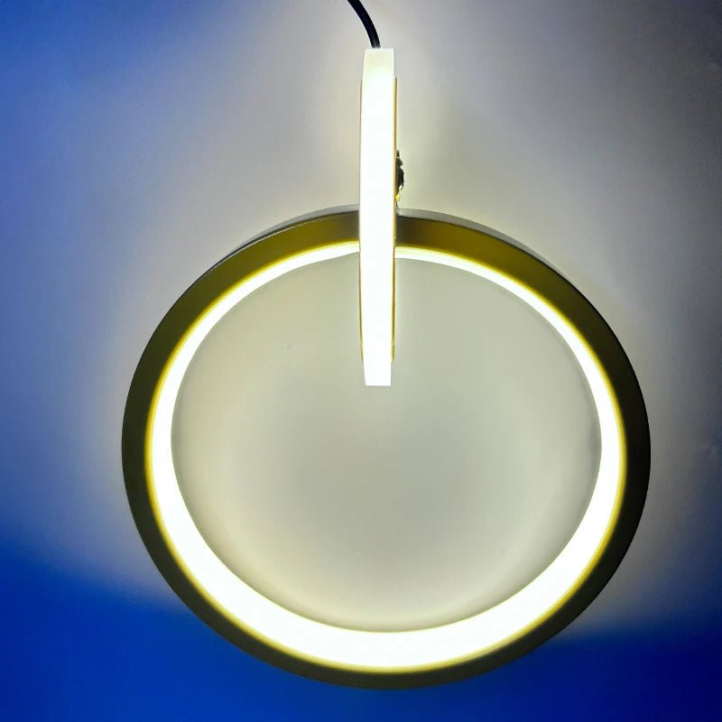 Room Decor Ring Lustres Lamparas Colgantes Para Techo Chandeliers Luminaria Suspension Pendant Lights Lamps Luminaire Suspendu - PureShop
